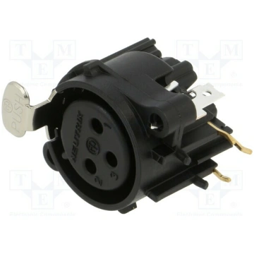 Connector: XLR; socket; female; PIN: 3; angled 90°
