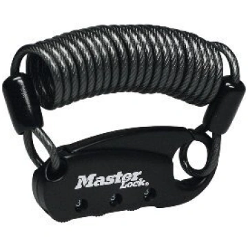 Master Lock 1551eurdblk - slēdzene ar 90 cm kabeli
