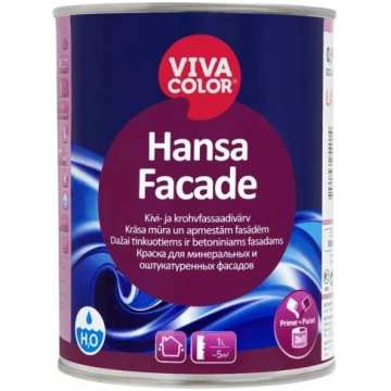 Fasādes krāsa VIVACOLOR Hansa Facade 0,9 l — āra a