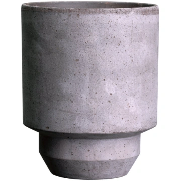 Puķu pods Hoff zemais 25 cm, pelēks Bergs Potter