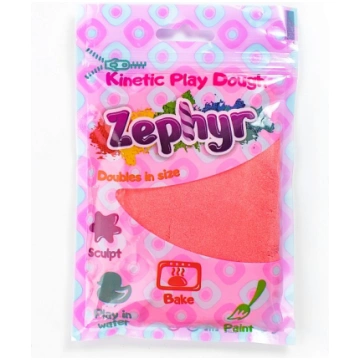 ZEPHYR kinētiskais zefīra plastilīns 75G (ROZĀ) (8