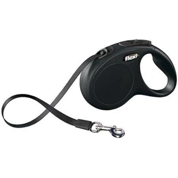 Flexi - New Classic - M - 5m Leash Tape - Black - 