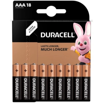Baterijas DURACELL AAA, LR03 18 gab. (250-08435)