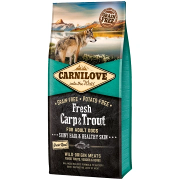 Barība suņiem – CARNILOVE Fresh Carp ant Trout, Sh
