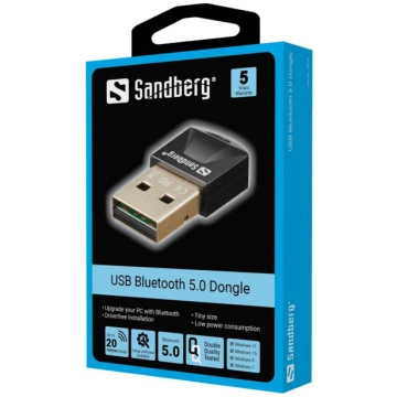 Adapters Sandberg 134-34 USB Bluetooth 5.0 Dongle 