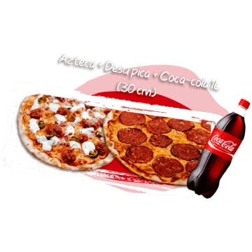 Azteca + Desu pica + Coca-cola 1L (30cm)