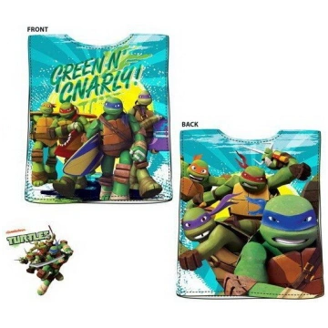 Bērnu dvielis Ninja Turtles Poncho 50x100 cm
