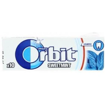 KOŠĻĀJAMĀ GUMIJA ORBIT SWEET MINT 14G