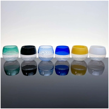 Foscarini shot glasses, set of six - Murano Glass 