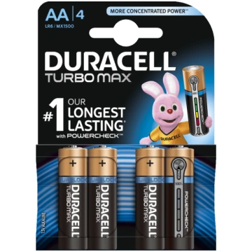 DUR AA/4 baterijas Duracell Turbo MAX Alkaline 4gb