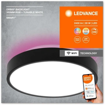 Piekarināmā lampa Ledvance Smart Wifi Orbis, balta