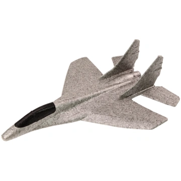 Rotaļu lidmašīna Styrofoam Fighter, pelēka krās