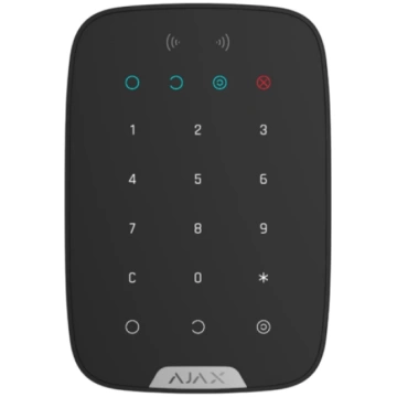 Melna tastatūra ar bezkontakta karšu un piekariņu 