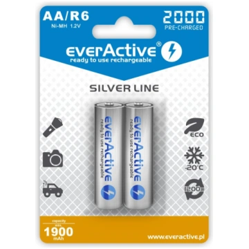 everActive Ni-MH R6 AA 2000 mAh Silver Line - 2 pi