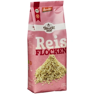 Bauckhof BIO bezglutēna pilngraudu rīsu pārslas, 4