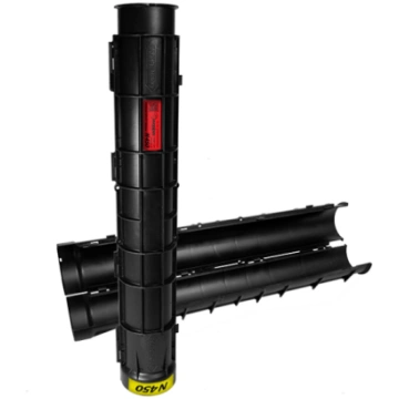 Evopipes dalītā aizsargcaurule D=160mm 450N 1.2m m
