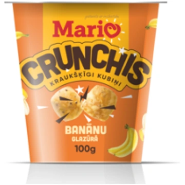 Kubiņi MARIO ar banānu garšu, 100g