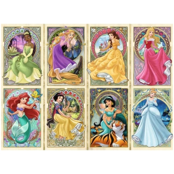 Puzle Ravensburger Disney Princess - Nouveau Art P