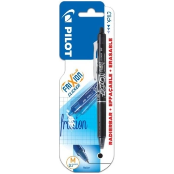 Pilot Frixion Clicker gēla pildspalva, melna, 0,7 