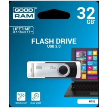 Atmiņa Goodram USB 32GB UTS2 Black USB2.0 - UTS2-0