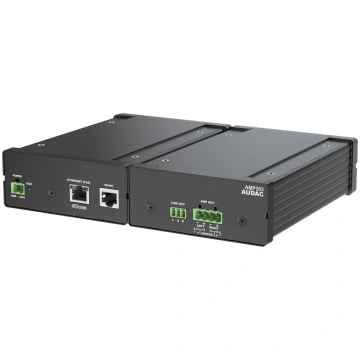 Audac Dante™/AES67 mini stereo amplifier AMP203 AM
