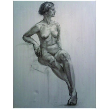 Grafika, Akts, 80X100, audekls/ogle, 125EUR, 2017.