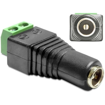 Delock Adapter DC 5.5 x 2.5 mm female > Terminal B