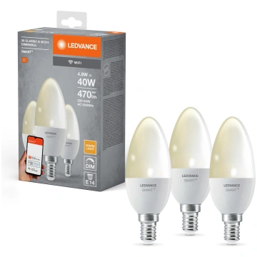LEDVANCE SMART WiFi Candle - Viedā LED spuldze E14