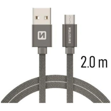 Swissten Textile Quick Charge Universal Micro USB 