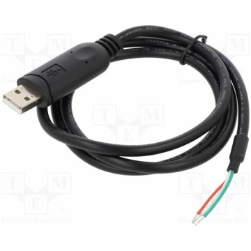 Cable; USB 2.0; cables,USB A plug; 1m; black; Cu; 
