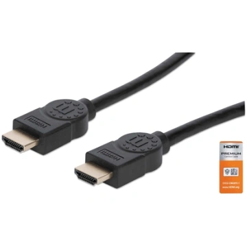 Manhattan HDMI Cable with Ethernet, 4K@60Hz (Premi