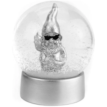 Winkee - Snow Globe - Snow Globe Gnome - Silver 17
