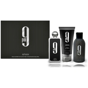 Afnan 9 PM komplekts vīriešiem (100 ml. EDP + 200 