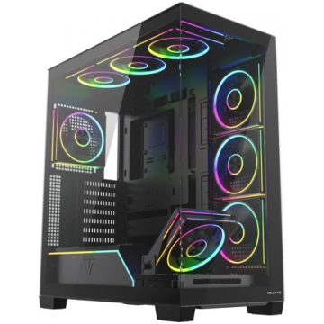Case PC VOLCANO STELLAR PLUS ARGB MIDI 8F Black