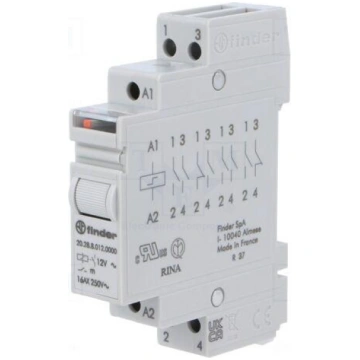 Relay: installation | bistable,impulse | NO x2 | U