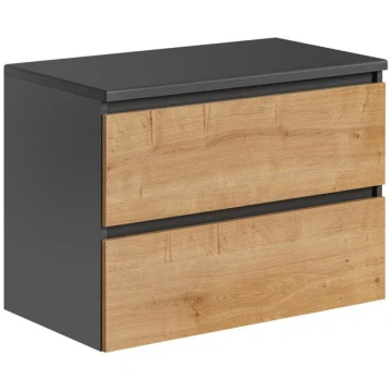 Vannas skapītis COMAD MONAKO GREY OAK 821 - FSC, p
