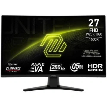 Monitors MSI MAG 274CXF, VA, 280 Hz, FHD, 27"