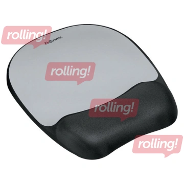 Peļu paliktnis Fellowes Memory Foam, Sudraba