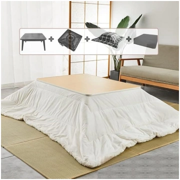 Japanese Kotatsu Placemat with Heater and Blanket 