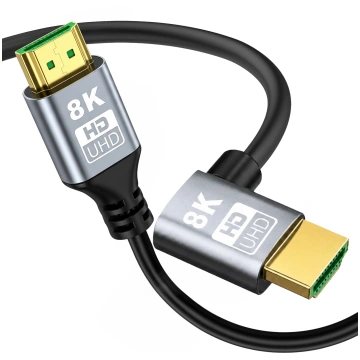 Extralink HDMI 2.1 Cable 8K HDR 2M Right-Angle Lef