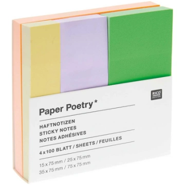 Līmlapiņu komplekts Sticky notes pastel