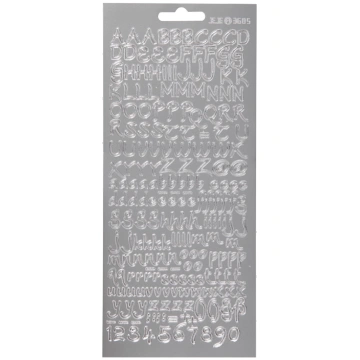 Focus Stickers Silver Letters Design 1