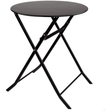 AKTIVE 61047 Round Folding Table Black Patio Garde