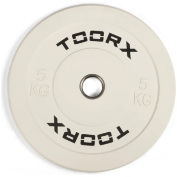 Svara plāksne TOORX Bumper Plate Challenge, balta,