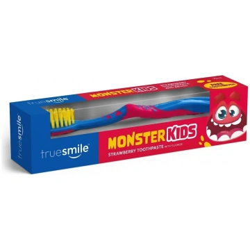 True Smile Monster Kids zemeņu bērnu zobu pasta ar