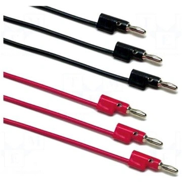 Set of test leads | Urated: 30V | Inom: 15A | red 