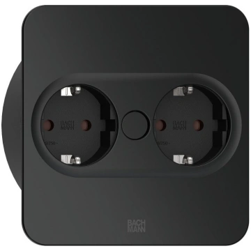 Bachmann 946.101 socket-outlet 2 x Type F Stainles