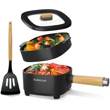 Audecook elektriskais karstais katls ar tvaicētāju