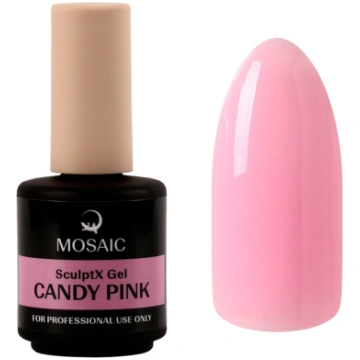 Mosaic SculptX Candy pink modelēšanas gēls pudelīt