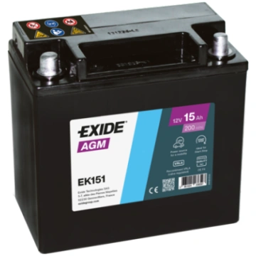 Startera akumulatoru baterija EXIDE EK151